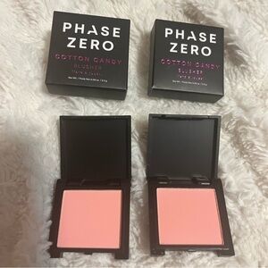 TWO- Phase Zero blush in cotton candy. Two travel size 2.5g
